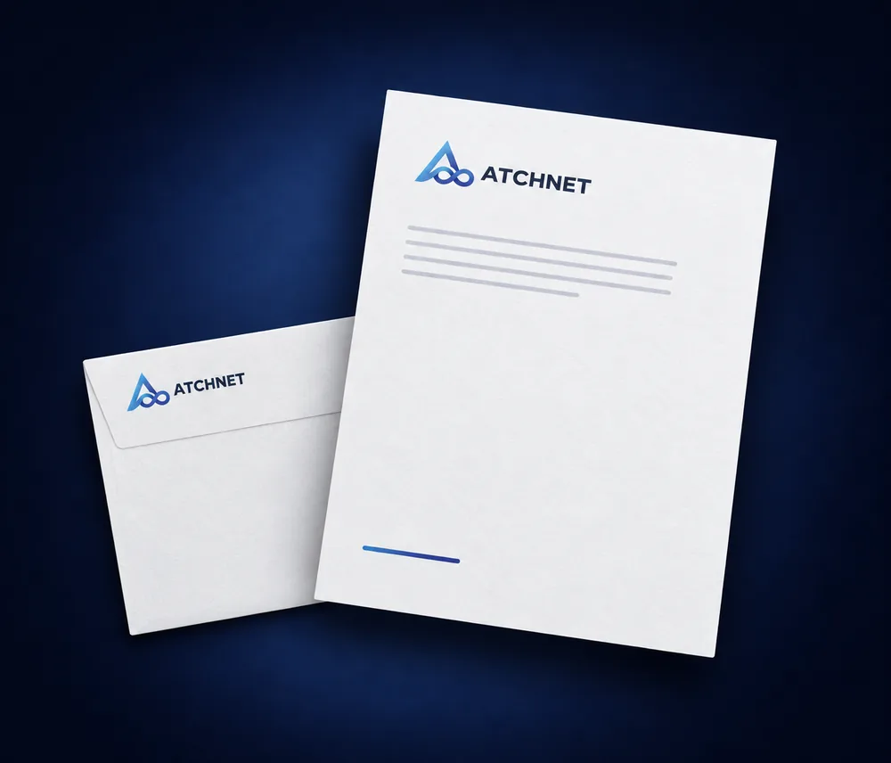Atchnet Briefpapier und Umschlag